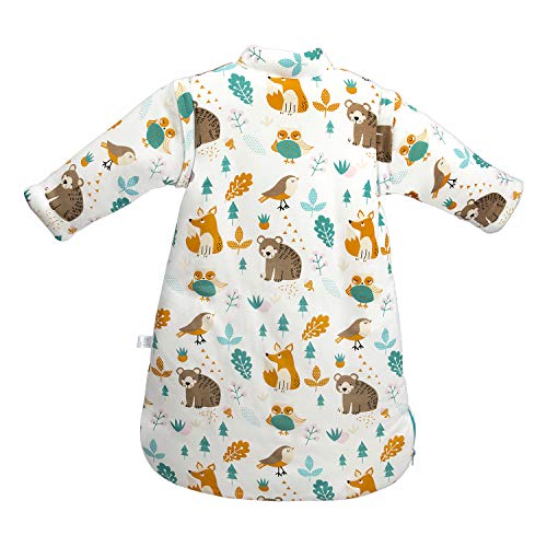 Saco de dormir para bebé de invierno para niños, 3,5 tog, diferentes tamaños, desde el nacimiento hasta los 4 años (altura 90-105 cm / 24-48 meses, mundo animal) Saco de dormir para bebé de invierno para niños, 3,5 tog, diferentes tamaños, desde el nacimiento hasta los 4 años (altura 90-105 cm / 24-48 meses, mundo animal)