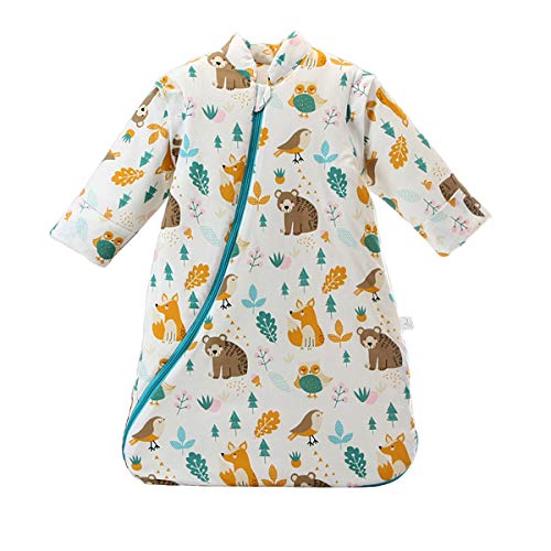 Saco de dormir para bebé de invierno para niños, 3,5 tog, diferentes tamaños, desde el nacimiento hasta los 4 años (altura 90-105 cm / 24-48 meses, mundo animal) Saco de dormir para bebé de invierno para niños, 3,5 tog, diferentes tamaños, desde el nacimiento hasta los 4 años (altura 90-105 cm / 24-48 meses, mundo animal)