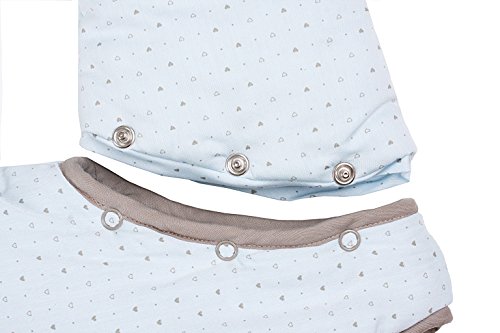 Saco de Dormir Todo el año 3 TOG Mangas Extraíbles - Niñito Sacos para Dormir 12-36 Meses,Azul