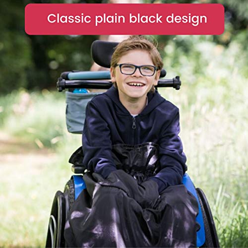 Saco infantil para sillas de ruedas y cochecitos pediátricos - Negro