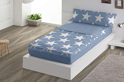 Saco Nórdico con Relleno Star Javier Larrainzar, Cama 90 cm Azul - Sedalinne Saco Nórdico con Relleno Star Javier Larrainzar, Cama 90 cm Azul - Sedalinne