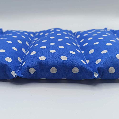 Saco térmico “Alma azul” – 47 X 20 cm (XL) – relleno con 800gr de huesos de cereza - para microondas y congelador