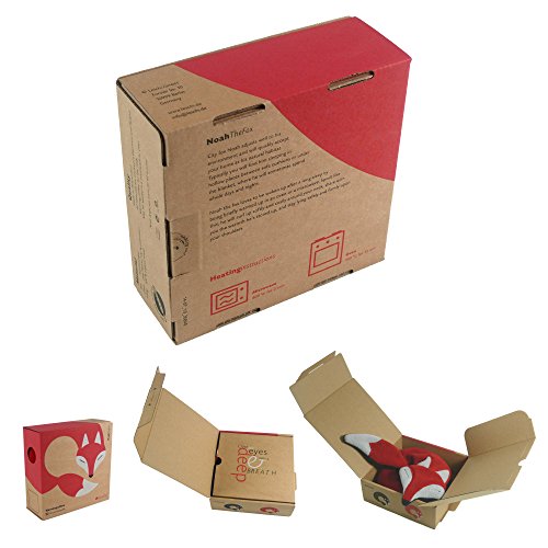 SACO TÉRMICO Leschi de semillas para microondas/para la tensión cervical/Animal: Zorro Noah, negro SACO TÉRMICO Leschi de semillas para microondas/para la tensión cervical/Animal: Zorro Noah, negro