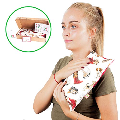 Saco Térmico Semillas Multiusos - Almohada para Calentar en Microondas (30x17 cm) - Bolsa de Calor - Cojín de Semillas con Funda Lavable, Tela de Algodón 100% y Olor a Lavanda (Perritos) Saco Térmico Semillas Multiusos - Almohada para Calentar en Microondas (30x17 cm) - Bolsa de Calor - Cojín de Semillas con Funda Lavable, Tela de Algodón 100% y Olor a Lavanda (Perritos)