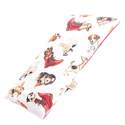Saco Térmico Semillas Multiusos - Almohada para Calentar en Microondas (30x17 cm) - Bolsa de Calor - Cojín de Semillas con Funda Lavable, Tela de Algodón 100% y Olor a Lavanda (Perritos) Saco Térmico Semillas Multiusos - Almohada para Calentar en Microondas (30x17 cm) - Bolsa de Calor - Cojín de Semillas con Funda Lavable, Tela de Algodón 100% y Olor a Lavanda (Perritos)