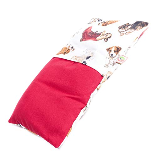 Saco Térmico Semillas Multiusos - Almohada para Calentar en Microondas (30x17 cm) - Bolsa de Calor - Cojín de Semillas con Funda Lavable, Tela de Algodón 100% y Olor a Lavanda (Perritos) Saco Térmico Semillas Multiusos - Almohada para Calentar en Microondas (30x17 cm) - Bolsa de Calor - Cojín de Semillas con Funda Lavable, Tela de Algodón 100% y Olor a Lavanda (Perritos)
