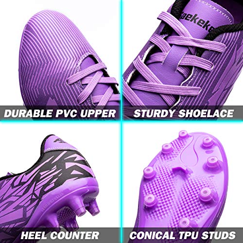 Saekeke Zapatillas de Fútbol Niña Botas de Fútbol Niños Corte bajo FG/AG Aire Libre Atletismo Botas de Fútbol para Niño TF Zapatos de Fútbol Morado Unisex EU 37 Saekeke Zapatillas de Fútbol Niña Botas de Fútbol Niños Corte bajo FG/AG Aire Libre Atletismo Botas de Fútbol para Niño TF Zapatos de Fútbol Morado Unisex EU 37