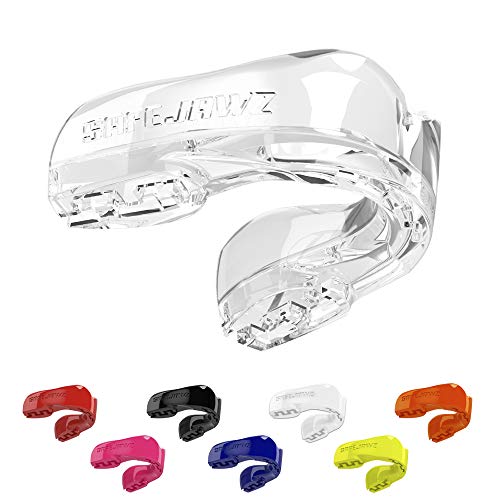 SAFEJAWZ Protector bucal Adultos y niños para Todos los Deportes de Contacto, incluidos Rugby, MMA, Artes Marciales de Kickboxing, Judo, Hockey y Boxeo (Adulto (12+ Años), Transparente) SAFEJAWZ Protector bucal Adultos y niños para Todos los Deportes de Contacto, incluidos Rugby, MMA, Artes Marciales de Kickboxing, Judo, Hockey y Boxeo (Adulto (12+ Años), Transparente)