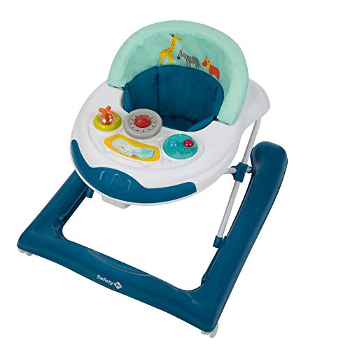 Safety 1st Bolid, Andador musical primeros pasos para niños de 6 meses a 12kg, altura ajustable, Happy Day