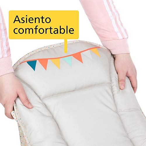 Safety 1st Koala Gandulita reclinable para bebé con funcion mecedora, Hamaca con arco de juego, ligera y compacta, color happy Day Safety 1st Koala Gandulita reclinable para bebé con funcion mecedora, Hamaca con arco de juego, ligera y compacta, color happy Day