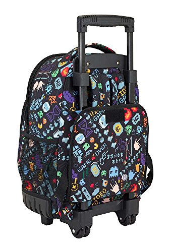 Safta Mochila Escolar Grande Con Ruedas Blackfit8 "Bit" Oficial 320x140x460mm