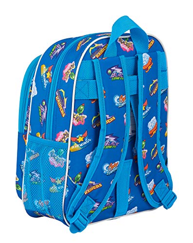 Safta Mochila Escolar Infantil de Superzings Serie 5, 270x100x330mm, Azul