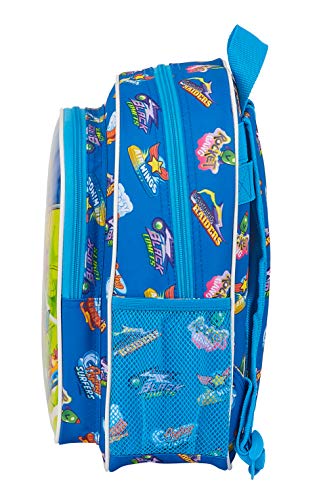 Safta Mochila Escolar Infantil de Superzings Serie 5, 270x100x330mm, Azul