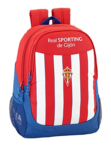 Safta Mochila Escolar Real Sporting De Gijon Oficial 320x160x440mm Safta Mochila Escolar Real Sporting De Gijon Oficial 320x160x440mm