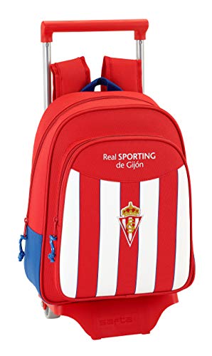 Safta Mochila Infantil Real Sporting De Gijon Oficial Con Carro Safta 125x95mm Safta Mochila Infantil Real Sporting De Gijon Oficial Con Carro Safta 125x95mm