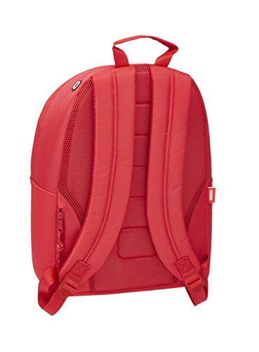 Safta Mochila Juvenil de Sevilla FC Oficial para Portátil 14,1", 310x160x410mm Equipaje, Niños Unisex, Rojo, Talla Única