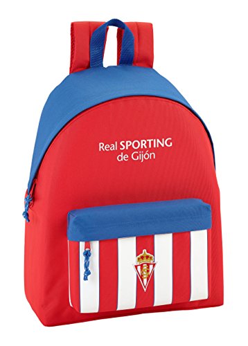 Safta Mochila juvenil Real Sporting De Gijon Oficial 330x150x420mm Safta Mochila juvenil Real Sporting De Gijon Oficial 330x150x420mm