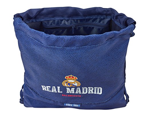 Safta Saco Plano Real Madrid Basket Oficial Saco Plano Grande 350x400mm