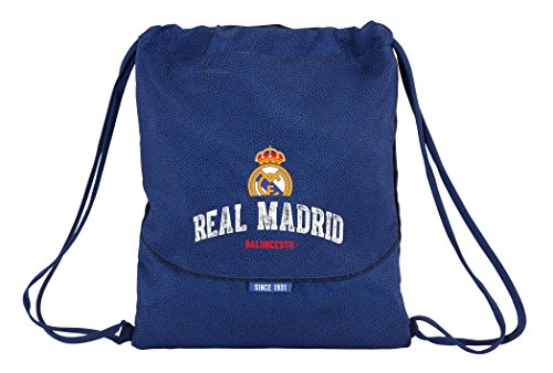 Safta Saco Plano Real Madrid Basket Oficial Saco Plano Grande 350x400mm