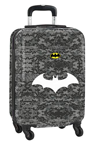 Safta Trolley Cabina 20'' Maleta Ruedas y Candado de Seguridad de Batman Night, 345x200x550mm, Gris/Negro