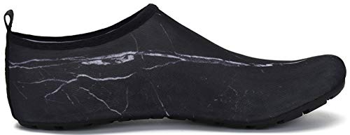 SAGUARO Escarpines Hombre Mujer para Buceo Snorkel Surf Natación Piscina Vela Mares Rocas Río Zapatos para Agua Calzado Playa Zapatillas Deportes Acuáticos (060 Negro,40/41 EU)