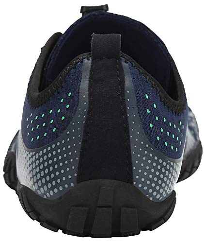 SAGUARO Hombre Mujer Barefoot Zapatillas de Trail Running Minimalistas Zapatillas de Deporte Fitness Gimnasio Caminar Zapatos Descalzos para Correr en Montaña Asfalto Escarpines de Agua, Azul, 43 EU