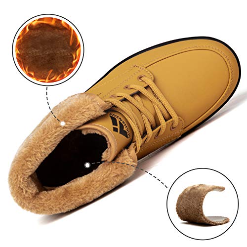SAGUARO® Invierno Mujer Botas de Nieve Cuero Calientes Fur Botines Plataforma Bota Boots Ocasional Impermeable Anti Deslizante Zapatos, Amarillo 38 SAGUARO® Invierno Mujer Botas de Nieve Cuero Calientes Fur Botines Plataforma Bota Boots Ocasional Impermeable Anti Deslizante Zapatos, Amarillo 38