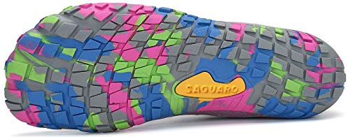 SAGUARO Mujer Zapatillas de Training Yoga Entrenamiento Gym Interior Transpirables Zapatos Correr Barefoot Resistentes Comodas Zapatos Gimnasio Asfalto Playa Agua Exterior(034 Rosa, 38 EU)