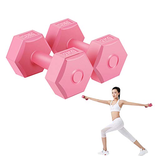 SAHWIN® Active Forever Mancuernas Hexagonales (Par), Mancuernas Antideslizantes Impermeables De Neopreno 2 × 1.8 Kg,Equipos De Fitness para Hombres Y Mujeres