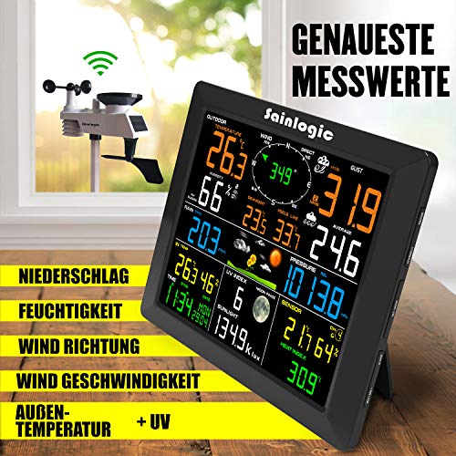 sainlogic FT0300 - Sainlogic - Estación meteorológica WLAN, negro sainlogic FT0300 - Sainlogic - Estación meteorológica WLAN, negro