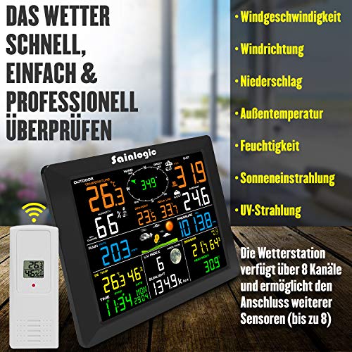 sainlogic FT0300 - Sainlogic - Estación meteorológica WLAN, negro sainlogic FT0300 - Sainlogic - Estación meteorológica WLAN, negro