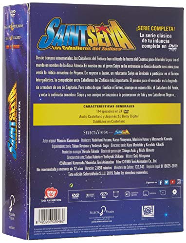 Saint Seiya Serie Clásica Completa. Episodios 1 A 114. [DVD]