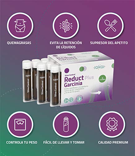 Sakai – Sline Control Reduct Plus Garcinia Cambogia + Zinc + L-Carnitina. Quemagrasas potente, saciante, termogénico y previene la retención de líquidos. Complemento alimenticio Sakai – Sline Control Reduct Plus Garcinia Cambogia + Zinc + L-Carnitina. Quemagrasas potente, saciante, termogénico y previene la retención de líquidos. Complemento alimenticio