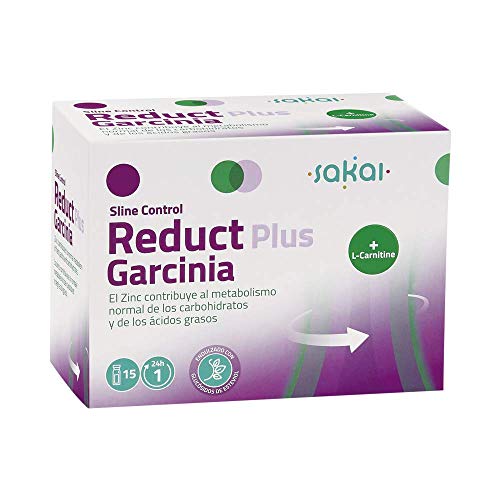 Sakai – Sline Control Reduct Plus Garcinia Cambogia + Zinc + L-Carnitina. Quemagrasas potente, saciante, termogénico y previene la retención de líquidos. Complemento alimenticio