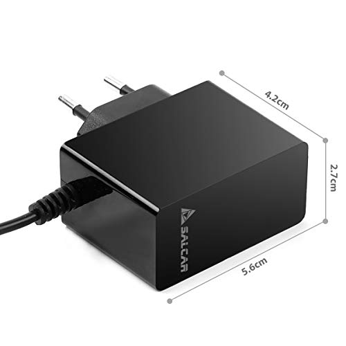 SALCAR Adaptador de corriente de 9W 9V 1A (5,5 x 2,1mm), Dispositivos médicos, timbre inalámbrico, módem ADSL, impresora, router inalámbrico, Tablet, decodificadores, CCTV, LCD, reproductor de CD, etc SALCAR Adaptador de corriente de 9W 9V 1A (5,5 x 2,1mm), Dispositivos médicos, timbre inalámbrico, módem ADSL, impresora, router inalámbrico, Tablet, decodificadores, CCTV, LCD, reproductor de CD, etc