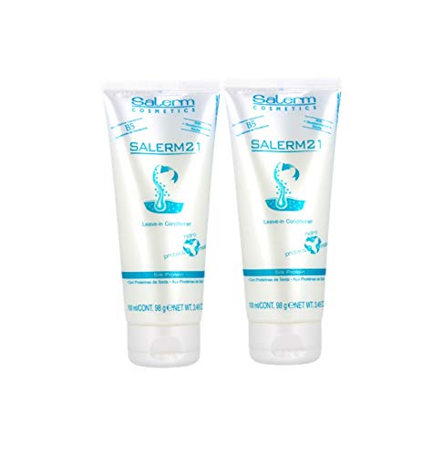 Salerm 21 Acondicionador Proteina de Seda Sin Aclarado 100ml (2 UNIDADES) Salerm 21 Acondicionador Proteina de Seda Sin Aclarado 100ml (2 UNIDADES)
