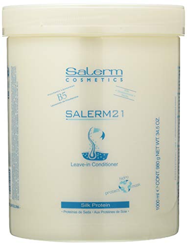 Salerm Cosmetics 21 Silk Protein Leave-In Acondicionador, 1000 ml