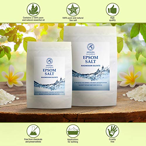 Sales de Baño 3kg - Sal de Epsom 3000g - 100% Pura & Natural - Fuente Concentrada de Magnesio - Relajación & Recuperación Muscular - Desintoxicación - Cuidado del Cuerpo - Cura - Mejor Buen Sueño Sales de Baño 3kg - Sal de Epsom 3000g - 100% Pura & Natural - Fuente Concentrada de Magnesio - Relajación & Recuperación Muscular - Desintoxicación - Cuidado del Cuerpo - Cura - Mejor Buen Sueño