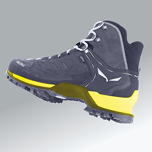 Salewa WS Mountain Trainer Mid Gore-TEX, Botas de Senderismo Mujer, Gris (Magnet/Viridian Green), 40 EU Salewa WS Mountain Trainer Mid Gore-TEX, Botas de Senderismo Mujer, Gris (Magnet/Viridian Green), 40 EU