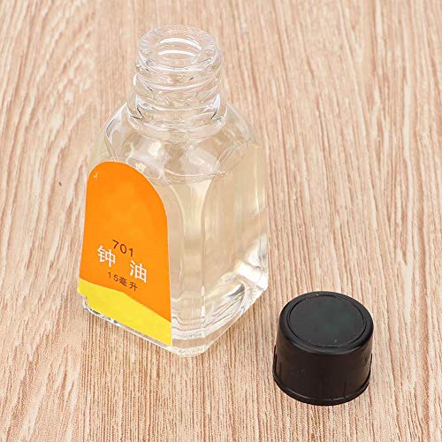 Salmue Reloj Aceite Reloj Lubricante Mantenimiento Accesorio Herramienta Limpieza Reloj de Pulsera 15ml Salmue Reloj Aceite Reloj Lubricante Mantenimiento Accesorio Herramienta Limpieza Reloj de Pulsera 15ml