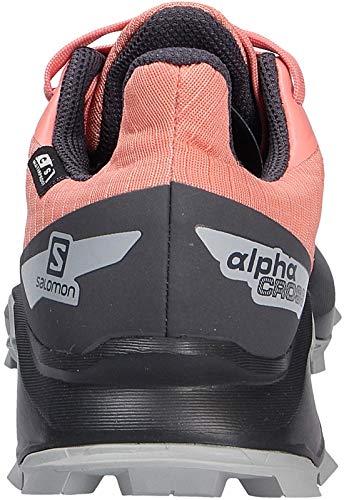 Salomon ALPHACROSS Blast CSWP J, Zapatillas de Trail Running, Rosa (Burnt Coral/Ebony/Quarry), 38 EU