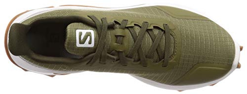 Salomon Alphacross W, Zapatillas de Trail Running Mujer, Verde (Burnt Olive/White/Gum1a), 36 2/3 EU