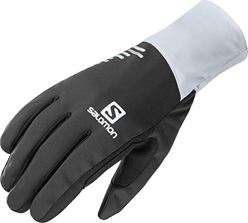 Salomon Guantes de trail running/senderismo, Unisex, EQUIPE GLOVE U, Negro/Azul (Kentucky), Talla M, LC1411200