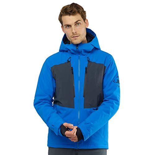 SALOMON Highland JKT M Chaqueta, Hombre, Indigo Bunting/Ebony