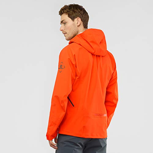 SALOMON Outlaw 3L Jktm Chaqueta, Hombre, Red Orange/Ebony, m