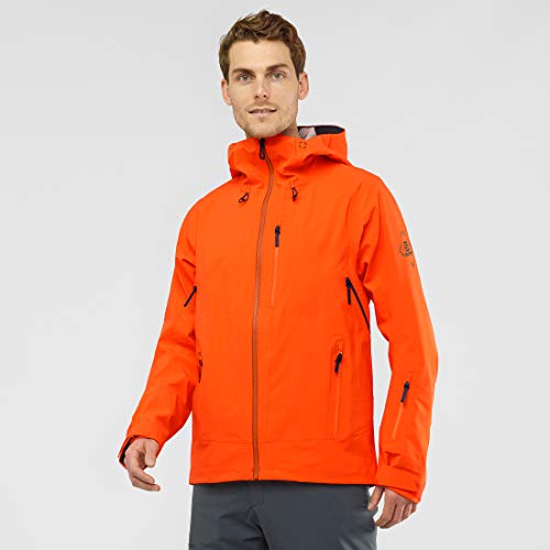 SALOMON Outlaw 3L Jktm Chaqueta, Hombre, Red Orange/Ebony, m