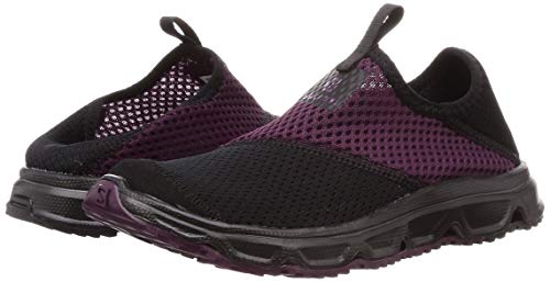 Salomon RX Moc 4.0 W, Calzado de recuperación Mujer, Negro/Morado (Black/Black/Potent Purple), 38 EU