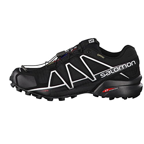 Salomon Speedcross 4 GTX, Zapatillas de Trail Running Hombre, Negro (Black/Black/Silver Metallic-X), 42 2/3 EU