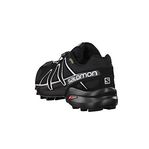 Salomon Speedcross 4 GTX, Zapatillas de Trail Running Hombre, Negro (Black/Black/Silver Metallic-X), 42 2/3 EU