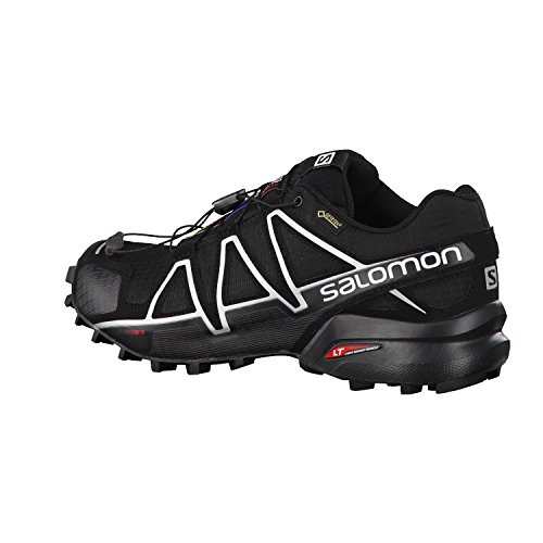 Salomon Speedcross 4 GTX, Zapatillas de Trail Running Hombre, Negro (Black/Black/Silver Metallic-X), 42 2/3 EU